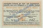 Wertbeständig 1 Gold Mk. Schwäbisch Gmünd , Banknote 1 Gold Mark Schein in kfr. Müller 4405.5 Wertbeständ -