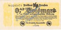 Wertbeständig 42 Gold Pf. Berlin , Banknote 42 Gold Pfennig Schein in gbr. Müller 0265.3 Wertbeständig -