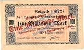 Inflation 1 Mia. Mk. Tonndorf Lohe , Banknote 1 Milliarde Mark Schein in L-gbr. Keller 5184.c Infl. -