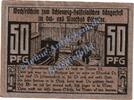 Notgeld DE 50 Pf. Oldesloe , Notgeld 50 Pfennig Schein in kfr. M-G 1020.1 Schleswig 1921 -