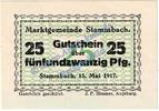 Kleingeld 1914-1922 25 Pf. Stammbach , Notgeld 25 Pfennig -78x55- in kfr. Tieste 7070.05.38 , Bayern 1917 -