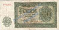 SBZ- Notenbank 50 Mk. Banknote , 50 Mark Schein in gbr. SBZ-16, Ros.345, P.14 von 1948 , SBZ Notenbank -