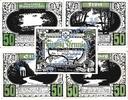 Serienscheine DE 5 Scheine kpl. Plön , Notgeld Set mit 5 Scheinen in kfr. M-G 1063.3 , Schleswig Holstein o.D. -