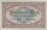Inflation 500 Mk. Werdau , Banknote 500 Mark Schein in gbr.E , Müller 4980.1 Grossnotgeld 1922 -