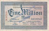 Inflation 1 Mio. Mk. Wetzlar , Banknote 1 Million Mark Schein in gbr. Keller 5598.a Grossnotgeld 1923 -