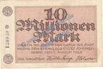 Inflation 10 Mio. Mk. Herne , Banknote 10 Millionen Mark Schein in gbr. Keller 2339.b Grossnotgeld NRW -