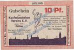 Notgeld 10 Pf. -D- Cottbus , Notgeld 10 Pfennig Schein -D- in kfr. M-G 243.1 Brandenburg von 1921 -