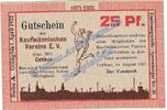 Notgeld 25 Pf. -A- Cottbus , Notgeld 25 Pfennig Schein -A- in kfr. M-G 243.1 Brandenburg von 1921 -