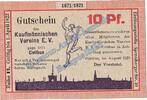 Notgeld 10 Pf. -B- Cottbus , Notgeld 10 Pfennig Schein -B- in kfr. M-G 243.1 Brandenburg von 1921 -