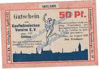 Notgeld 50 Pf. -D- Cottbus , Notgeld 50 Pfennig Schein -D- in kfr. M-G 243.1 Brandenburg von 1921 -