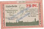 Notgeld 75 Pf. -D- Cottbus , Notgeld 75 Pfennig Schein -D- in kfr. M-G 243.1 Brandenburg von 1921 -