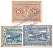 Notgeld De 3 Scheine kpl. Rauenstein , Notgeld Set mit 3 Scheinen in kfr. Tieste 5930.05.01-03 , Sachsen -