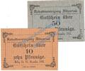 Kleingeld 1914-1922 2 Scheine kpl. Altusried , Notgeld Set mit 2 Scheinen in kfr. Tieste 0090.10.10-11 , Bayern o.D -
