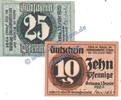 Notgeld DE 2 Scheine kpl. Grimma , Notgeld Set mit 2 Scheinen in kfr. Tieste 2465.05.10-11 , Sachsen 1920 -