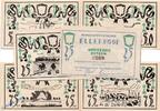 Notgeld De 6 Scheine --Jürs-Reumann-- Ellerhoop ---Jürs-Reumann--- Set mit 6 Scheinen in kfr. M-G 330.2 a , Schleswig -