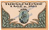 Notgeld De 1 Mk. Nr.3 Lage , Notgeld -Turngemeinde- 1 Mark Schein Nr.3 in kfr. M-G 758.1 , NRW 1921 -