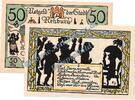 Notgeld De 50 Pf. Nr.8 Rehburg , Notgeld 50 Pfennig Schein Nr.8 in kfr. M-G 1107.1 , Niedersachsen 1921 -