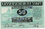 Notgeld AT 50 He. -grün- Korneuburg , Notgeld 50 Heller Schein -grün- in kfr. K-K 466.f Notgeld 1920 NOE -