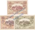 Notgeld AT 3 Scheine kpl. Judenau , Notgeld Set mit 3 Scheinen in kfr. K-K 420 Notgeld o.D. Österreich -