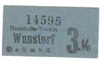Notgeld De 3 Mk. Wunstorf , Notgeld 3 Mark -Haushalts-Verein- in kfr. Tieste 8145.05.10 , NDS -