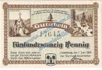 Notgeld De 25 Pf. Ilsenburg , Notgeld 25 Pfennig Schein in kfr. Tieste 3190.05.05 , Sachsen 1920 -
