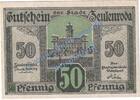 Notgeld DE 50 Pf. -Wz- Zeulenroda , Notgeld 50 Pfennig -Wz- in kfr. Tieste 8210.05.12 , Thüringen 1918 -