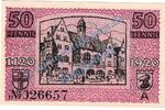 Notgeld De 50 Pf. -A- Freiburg , Notgeld 50 Pfennig Scheine -A- in kfr. Tieste 1955.05.15 , Baden 1920 -