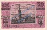 Notgeld De 50 Pf. -C- Freiburg , Notgeld 50 Pfennig Scheine -C- in kfr. Tieste 1955.05.17 , Baden 1920 -
