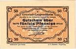 Notgeld De 50 Pf. Langenaltheim , Notgeld 50 Pfennig Schein in kfr. M-G 766.4.a , Bayern 1917 -