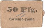 Notgeld De 50 Pf. Gerbstedt , Notgeld Gemüse-Halle 50 Pfennig in gbr. Tieste 2200.15.15 , SA o.D. -
