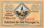Notgeld De 50 Pf. Kitzingen , Notgeld 50 Pfennig Schein in kfr. Tieste 3510.05.80 Bayern von 1920 -