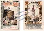 Notgeld De 50 Pf. Kitzingen , Notgeld 50 Pfennig Schein in kfr. Tieste 3510.05.92 , Bayern 1921 -