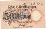 Notgeld De 50 Pf. Bad Kissingen , Notgeld 50 Pfennig Schein in kfr. Tieste 3505.05.15 Bayern 1918 -