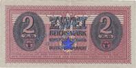 2 Mk. o.D. 3. Reich - Wehrmacht Banknote , 2 Mark Schein in f-kfr. DWM-7, Ros.506, M.37, Wehrmacht - 3.Reich -B- f-kfr. 2 bis 2-
