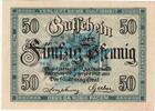 Kleingeld 1914-1922 50 Pf. Ochsenfurt , Notgeld 50 Pfennig Schein in kfr. Tieste 5305.05.20 , Bayern 1919 -
