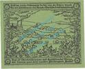 Serienscheine DE 50 Pf. Nr.1 Oberheldrungen , Notgeld 50 Pfennig Nr.1 -grün- in kfr. M-G 995.1 Thüringen 1921 -