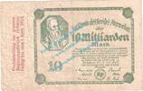 Großnotgeld Inflation 10 Mia. Mk. Ahrweiler , Notgeld 10 Milliarden Mark Schein in gbr. Keller 28.b.62 , RHL 1923 -