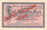 Großnotgeld Inflation 100 Mia. Mk. München , Notgeld 100 Milliarden Mark Schein in gbr. Keller 3657.k , Bayern o.D. -
