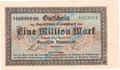 Großnotgeld Inflation 1 Mio. Mk. München , Notgeld 1 Million Mark Schein in kfr. Keller 3657.a , Bayern von 1923 -