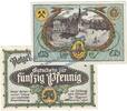 Serienscheine DE 2 Scheine kpl. Neurode , Notgeld Set mit 2 Scheinen in kfr. M-G. 958.1 , Schlesien o.D. -