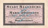 Inflation DE 20 Mio. Mk. Magdeburg , Notgeld 20 Millionen Mark Schein in gbr. Keller 3381.h , SA von 1923 -