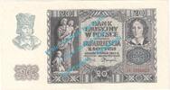 WW2 - Polen 20 Zloty Banknote , 20 Zloty Schein in kfr. ZWK-30, P.95, Drittes Reich 1940 , WW2 - PL -