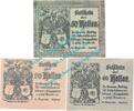 Notgeld AT 3 Scheine kpl. Arbing , Notgeld Set mit 3 Scheinen in kfr. K-K 49.c , Oberösterreich o.D. -