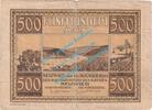 Großnotgeld 1922 500 Mk. Neuwied , Notgeld 500 Mark Schein in S-gbr. Müller 3307.8.a , Rheinland 1922 -