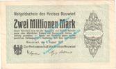 Inflation DE 2 Mio. Mk. Neuwied , Notgeld 2 Millionen Mark Schein in gbr. Keller 3903.s , Rheinland 1923 -