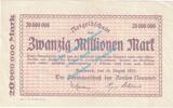 Inflation DE 20 Mio. Mk. Neuwied , Notgeld 20 Millionen Mark Schein in L-gbr. Keller 3903.ff-hh , RHL -