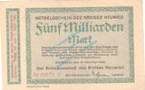 Inflation DE 5 Mia. Mk. Neuwied , Notgeld 5 Milliarden Mark Schein in L-gbr. Keller 3903.rr , Rheinland -