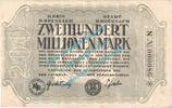 Inflation DE 200 Mio. Mk. Kreuznach , Notgeld 200 Millionen Mark Schein in gbr. Keller 2813.h , Rheinland -