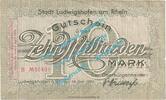 Inflation DE 10 Mia. Mk. Ludwigshafen , Notgeld 10 Milliarden Mark Schein in gbr. Keller 3328.g , Pfalz -