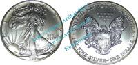 Amerika - USA 1 $ -Silber- Münze Amerika , 1 Dollar von 1990 , 1 OZ Silber Liberty , unc-stgl , USA -